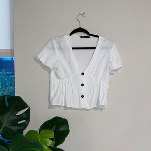 ZARA FRONT BUTTON BLOUSE